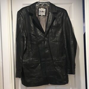 Adler leather jacket, black, Men’s size 42